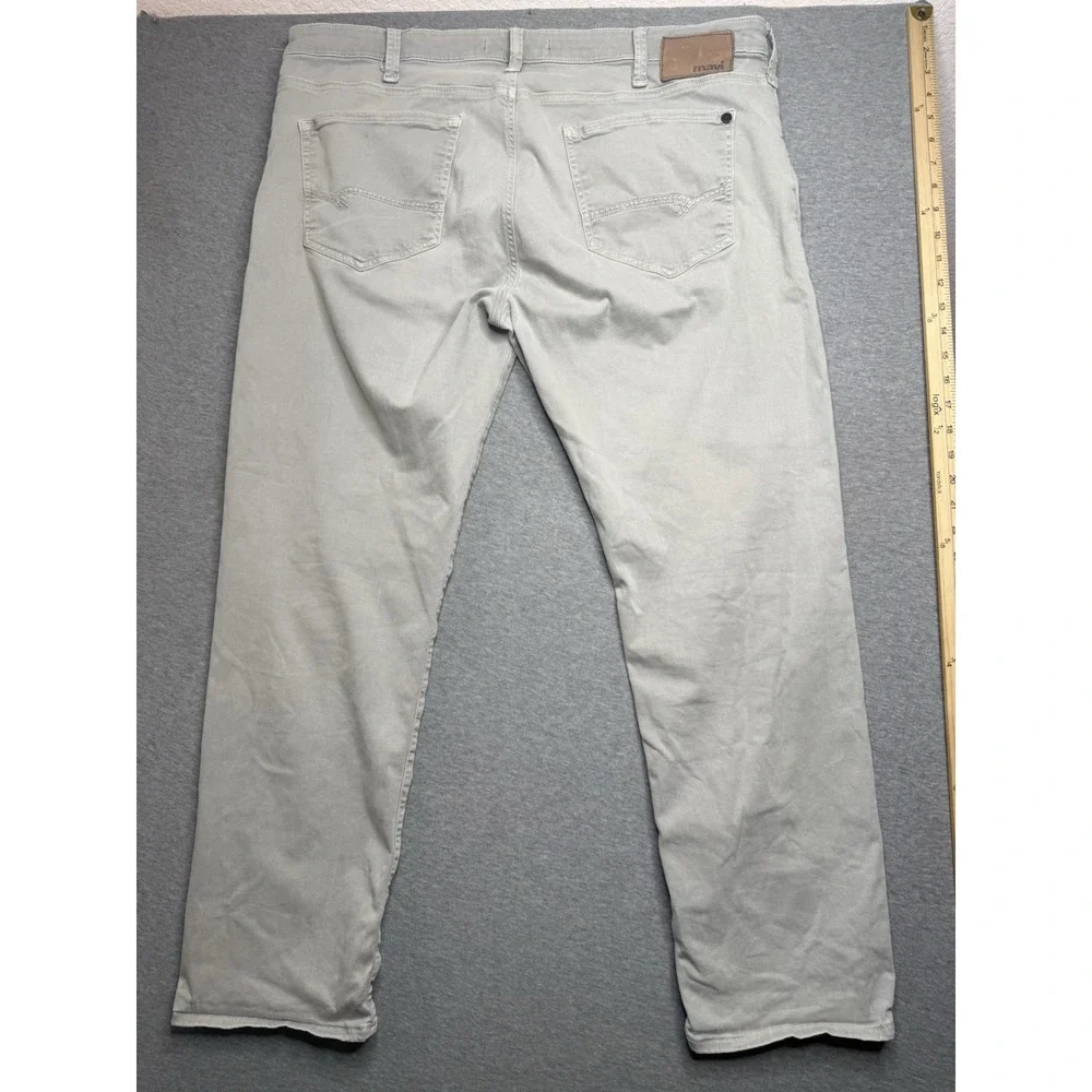 Mavi Jeans Mens 38x30 Light Gray Zach Relaxed Straight Leg Stretch Pants